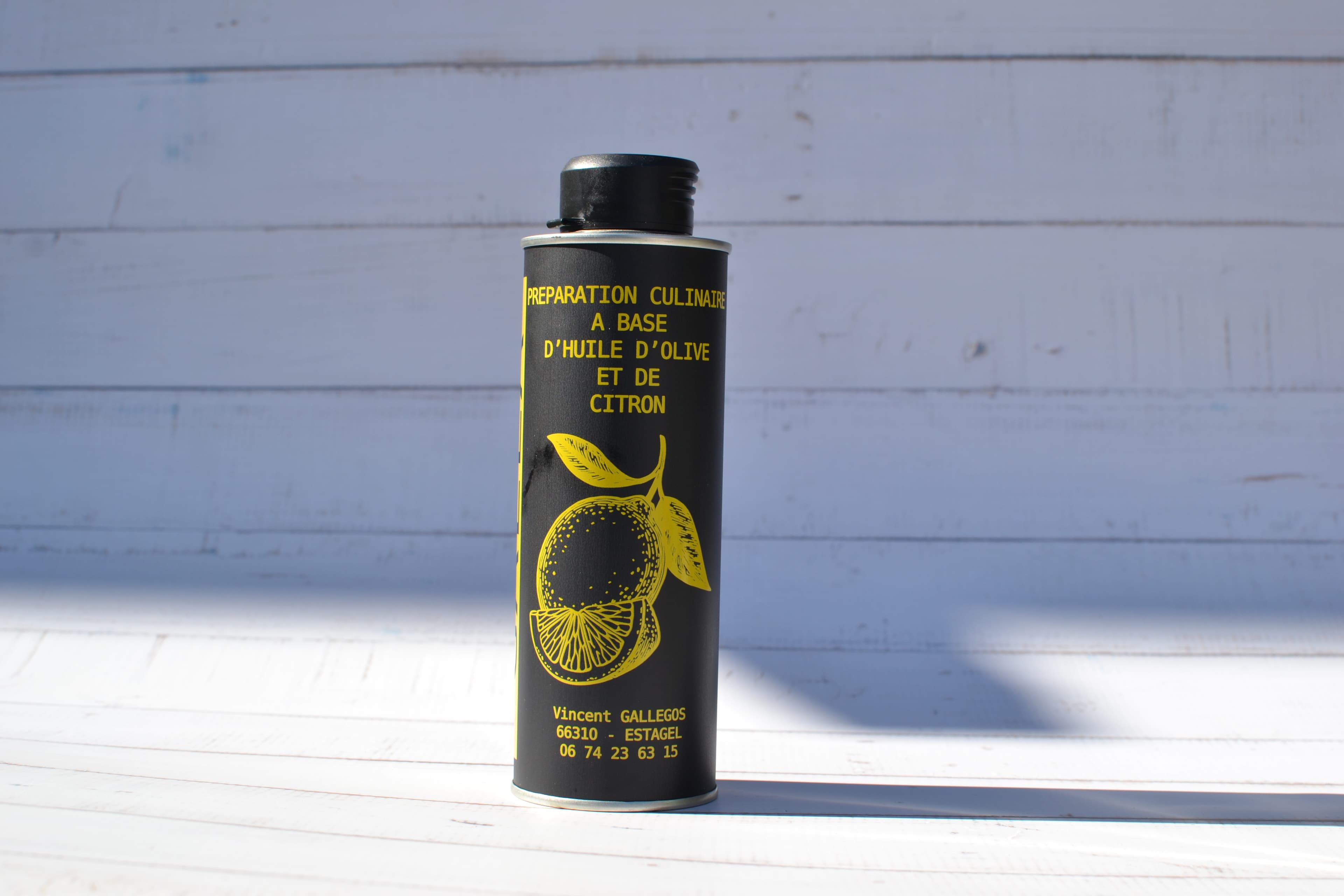 Huile d’olive au citron