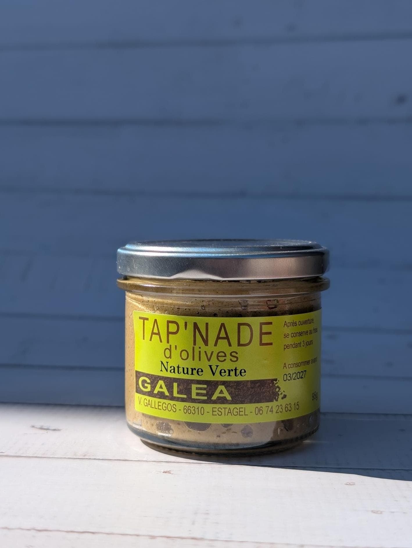 Tapenade d’olives vertes nature